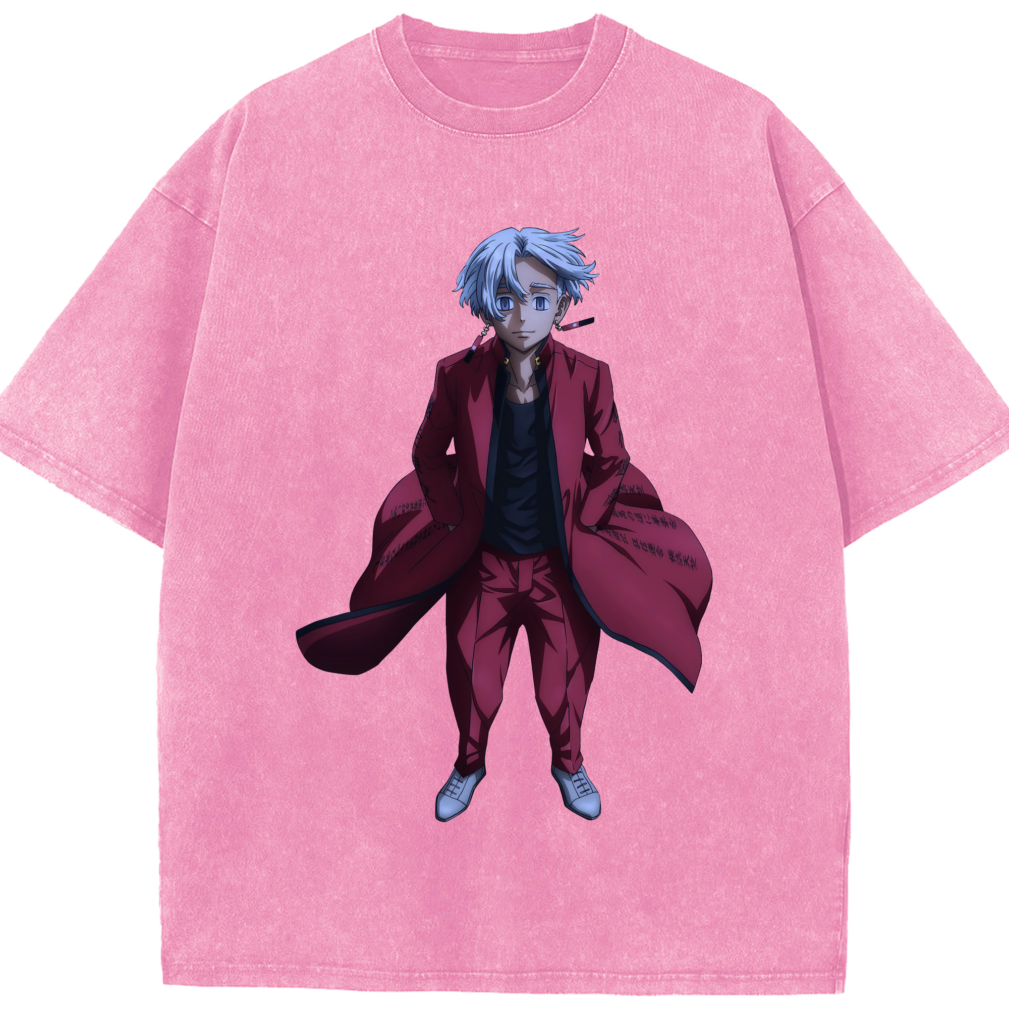 （画像用） 東京リベンジャーズ Tokyo Revengers 綿100% ヴィンテージ風 半袖Tシャツ（フロントプリント）